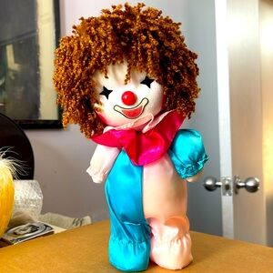 SOLD: Vintage Aratak Inc. Wind Up Musical Clown - Plays “It’s A Small World”